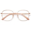 SOJOS Classic Square Blue Light Blocking Glasses for Women Men Stylish Computer Glasses SJ1137, Rose Gold Frame/Anti-Blue Light Lens