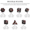 RULE DICE 7pcs Captive Magic Dragon Metal D& D Dice Set, Unique Design, Fantastical Hollow Polyhedral DND Metal Dice, Suitable for Role Playing Games Dungeons and Dragons D&D Dice Set (Rainbow)