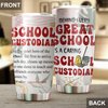 MEDROC School Custodian Tumbler Stainless Steel 20oz, Funny Custodian Gifts Bulk For Birthday Christmas, National Custodian Day Gifts For Women Men, Janitors Coffee Cup