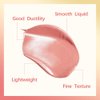 MEICOLY Pink Matte Dewy Liquid Blush,Super Natural Cream Blush Stick for Cheeks,Silky Smooth Soft Pinch Long-Lasting Waterproof and Sweat proof Blush Makeup,Cruelty-Free,02,Happy,Rose