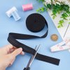 BENECREAT 11 Yards Single Fold Bias Tape, 3/4 inch Wide Black Bias Binding Tape Hemming Tape for DIY Garment Sewing, Seaming, Piping, Quilting