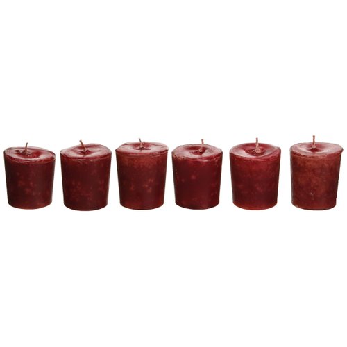 Aroma Naturals Votive Candles Essential Oil, Peace Ruby Holiday, 6 Count