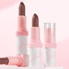 HOSAILY Metallic Dark Brown Lipstick Liner Set, Long Lasting Shiny Glitter Diamond Plump Lipstick Combos, Full Coverage High Impact Lip Color, Non Stick Cup Lightweight Lip Makeup for Women#8