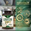 Creatine Monohydrate Capsules 3,000mg Micronized Creatine Supplement Support for Lean Muscle Strength & Endurance, Creatine Pills for Women & Men, Unflavored Tablets Non-GMO Gluten Free – 120 Capsules