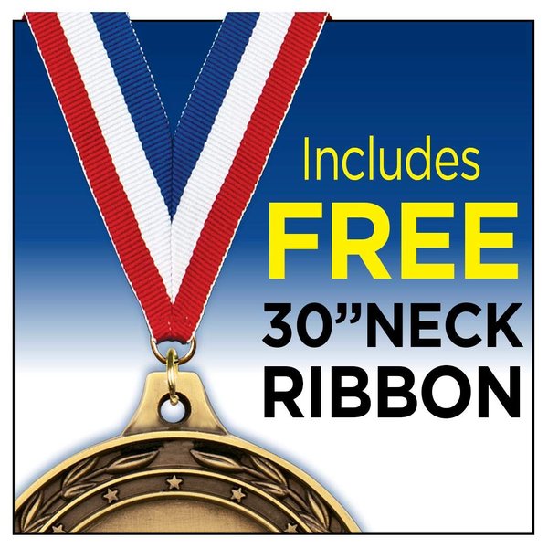 Gold Last Place Medals - 2.5" Gag Last Place Award Medal 10 Pack