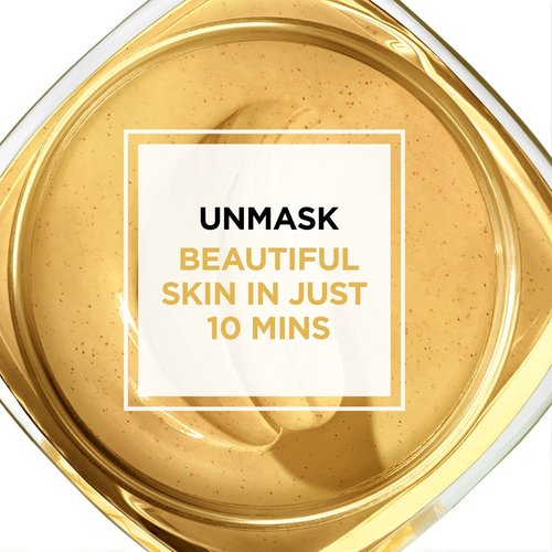 L'Oreal Paris Skincare Pure Clay Face Mask with Yuzu Lemon for Rough Skin to Clarify & Smooth, Clay Mask, at home face mask, 1.7 oz.