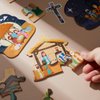 Zhanmai 48 Pcs Nativity Puzzle for Kids Mini Nativity Scene Puzzles for Party Favors Paper Mini Puzzles Theme Party Favor