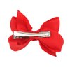 12 PCS 3" Hair Bow Clips Red Grosgrain Ribbon Solid Color Hair Bow with Alligator Clips Hair Accessories for Teen Toddler Little Girls (Red)
