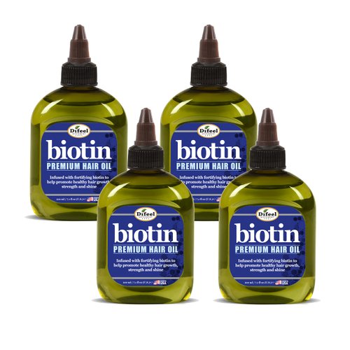 Difeel Premium Biotin Hair Oil 7.1 oz. (PACK OF 4)