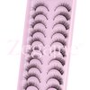 Natural Lashes Cat Eye Lashes 10 Pairs Wispy Lash Strips 12MM Short Lashes Natural Eyelashes Extensions Fox Eye Lashes Fluffy Faux Mink Lashes Strip by Zegaine