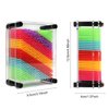 3D Pin Art Toy, Size 3.75” X 5” Unique Metal 3D Pin Art Board Impression Toy for Kids (Rainbow, Plastic)