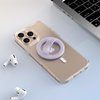 Miracase Magnetic Phone Grip,Compatible with Magsafe,Lightweight Design(0.97 OZ),Soft Silicone Material,for iPhone 16/15/14/13/12 Series(Blink Purple)