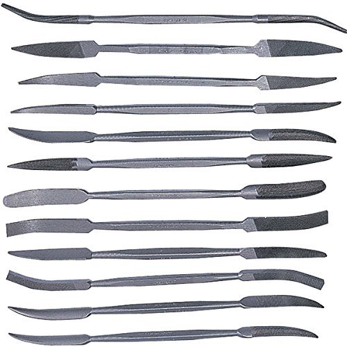 TTC 12 Pc Cut #2 Diemakers Riffler File Set-6-3/4" OAL