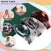 CROWN GUIDE French Hair Clips Acrylic Hair Claw Clips for Thin Hair Flat Hair Clips Cute Decorative Banana Clips Hair Barrettes for Styling Hair Accessories for Women and Girls Grey White