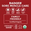 Badger - Deep Tissue Massage Oil, Ginger with Arnica & Cayenne, Certified Organic Massage Oil, Warm & Soothe, Massage Oil for Sore Muscles, Essential Oils, 4 oz