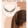 Hapdoo Hair Clips, 4PCS Banana Clips for Thick Thin hair, Matte Banana Hair Clips, Strong Hold Ponytail Bun Holder, Hair Barrettes Styling Accessories, Acrylic, Black, Khaki, Coffee, Dark Blue