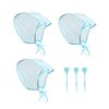 Hair Coloring Kit Highlight Cap Frosting Cap and Spatula with Crochet Hook for Dyeing (3 Pcs)
