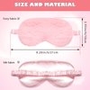 Plush Eye Mask 3 Pcs Sleeping Blindfold Sleeping Mask Sleep Mask Comfortable Plush Sleepover Mask Soft Furry Eye Cover for Sleepover Gift Birthday Party Favors(Pink, Purple, Sky Blue)