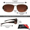 proSPORT HD Blue Light Blockers Sunglasses Wide Temple Driving Gaming Computer Glasses Mens Women High Definition Amber Copper Lens Golf Fishing i