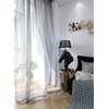 PHILEASY Window Sheer Dark Gray Curtains 108 Inches Long 2 Panels Sheer Curtains Sheer Curtain Basic Rod Pocket Panel for Bedroom Living Room Yard Kitchen (52" W x 108" L | 2 pcs, Dark Gray)