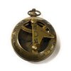 Antique Push Button Brass Sundial Compass Outdoor Navigation Directional Nautical Housewarming Gifts