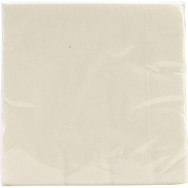 Beverage Napkins 5"X5" 50/Pkg-Ivory