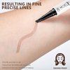 Atnadov Eyebrow Pen Waterproof Eyebrow Pencil Natural Simulation Eyebrow Pencil for women's professional makeup with 4 Fork Tip for Natural-Looking Hair-Like Defined Brows, Last All-Day (Gray)
