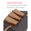 PERFEHAIR Hair Stylist Tool Belt, Salon Hairdresser Barber Hair Tool Belt Bag-Denim Fabricas and Real Leather