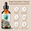 Bella Terra Oils - Organic Fractionated Coconut Oil 8 oz - Experience the Purity of Liquid Coconut, Bursting with Essential Fatty Acids, Elevate Your Skin Rituals