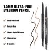 Eyebrow Pencil,Ultrafine Tip,Eyebrow Pencil Waterproof And Long-Lasting,Eyebrow Pen Dual-Sided,Shapes, Defines,With Eyebrow Brush(2PC101)