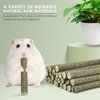 ERKOON 26Pcs Timothy Hay Sticks, Chinchilla Treats, Chew Toys for Teeth for Bunnies Guinea Pigs Gerbil