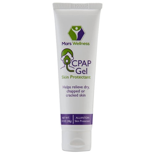 Mars Wellness CPAP Gel Skin Protectant – 1oz Before and After CPAP Mask Sealant – Soothing and Calming CPAP Nose Mask with Premium Ingredients – Ideal for Dry, Chapped, Cracked Skin - 1 Pack