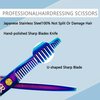 Professional Hair Thinning Shears 6 Inch Hair Cutting Teeth Scissors Hairdressing Texturizing Salon Shears Japanese 440c Stainless Steel Barber Haircut Scissors For Women/Men/kids (rainbow)
