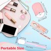 3 Pcs Nano Mister for Lash Extensions Mini USB Lash Fan Dryer for Eyelash Extensions Handheld Lash Mirror Portable Facial Steamer 20 ml Water Tank for Lash Extension Supplies (Pink,Heart Style)