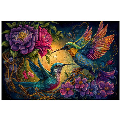WOODBESTS 1000 Piece Puzzle for Adults, Hummingbird Puzzle, Challenging Puzzles for Adults and Teens, Family Game Birthday Gifts