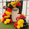 Red Black Yellow Balloon, 60 Pcs 12 Inches Cartoon Game Balloons for Kids Cartoon Theme Anniversary Birthday Baby Shower Engagement Party Decorations