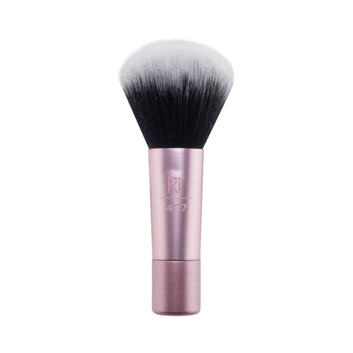 Real Techniques Mini Multitask Makeup Brush, For Blush, Bronzer & Powder, Face Brush with Custom-Cut Synthetic Bristles, For Loose & Pressed Powder, Travel Sized, Vegan & Cruelty-Free, 1 Count