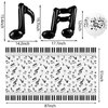 40 Pieces Music Theme Party Decorations Set Include Music Note Latex Balloons Foil Balloons Note Hanging Swirls Happy Birthday Banner and Disposable Note Tablecloth for Birthday Wedding Party Supplies