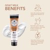 Dionis Goat Milk Skincare 3.3oz Creamy Coconut and Oats Scented Hand & Body Cream - Travel Size For Hydrating & Moisturizing