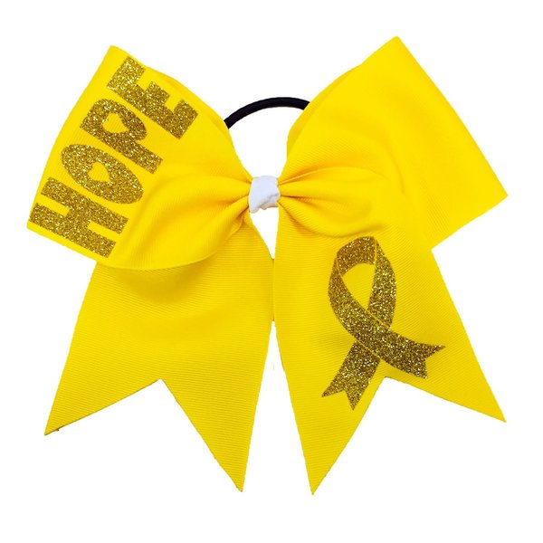 Children's Hope Childhood Cancer Awareness Cheer Hair Bow