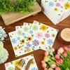 100 PCS Spring Floral Cocktail Napkins Disposable Flower Theme Paper Napkins 3-Ply Spring Flower Blossom Beverage Napkins for Wedding Bridal Baby Shower Flowers Theme Tea Party Supplies