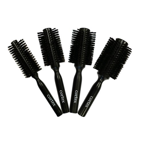 Cortex Professional Boar Bristle Round Hair Brush - Natural and Soft Hair Brush for All Hair Type...