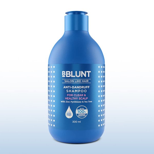BBLUNT Anti Dandruff Shampoo for Itchy & Flaky Scalp | Tea Tree Build Up Clarifying for Oily Hair | Moisturizing for Dry Hair 10.14 Fl Oz (300ml)