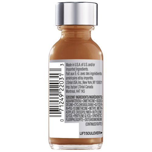 L'Oreal Paris Makeup True Match Super-Blendable Liquid Foundation, Deep Golden W10, 1 Fl Oz,1 Count