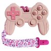 BIGSPINACH Baby Video Game Controller Teether Toy Funny Baby Teething Toys for Babies Gamer Controller (Pink)