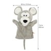 LUOZZY Interesting Hand Puppet Interactive Plush Animal Puppet for Kids Rat Puppet Toy for Storytelling Reading Prop (Gray)