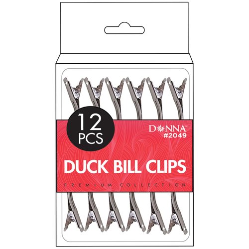 DONNA Duck Bill Clip 12pcs Alligator Hair Clips Metal Duck Bill Hair Clips for Styling Clips for ...