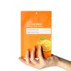 PS.PRETTYSKIN Jeju Tangerine Vitamin C Facial Mask Sheet (Pack of 10) with Panthenol + Adenosine + Niacinamide for Moisturizing, Soothing, Korean skincare