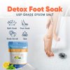 Detox Foot Soak (2 LBs) Epsom Salt Foot Soak with Lemon & Peppermint Essential Oils