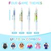 Kauai Sun 12pcs Game Mechanical Pencils 0.5mm, Removable Characters btw Gaming Scenes, Unique DIY Design, School Stationary Game Party Favors Gifts for Boys Girls Kids Teens